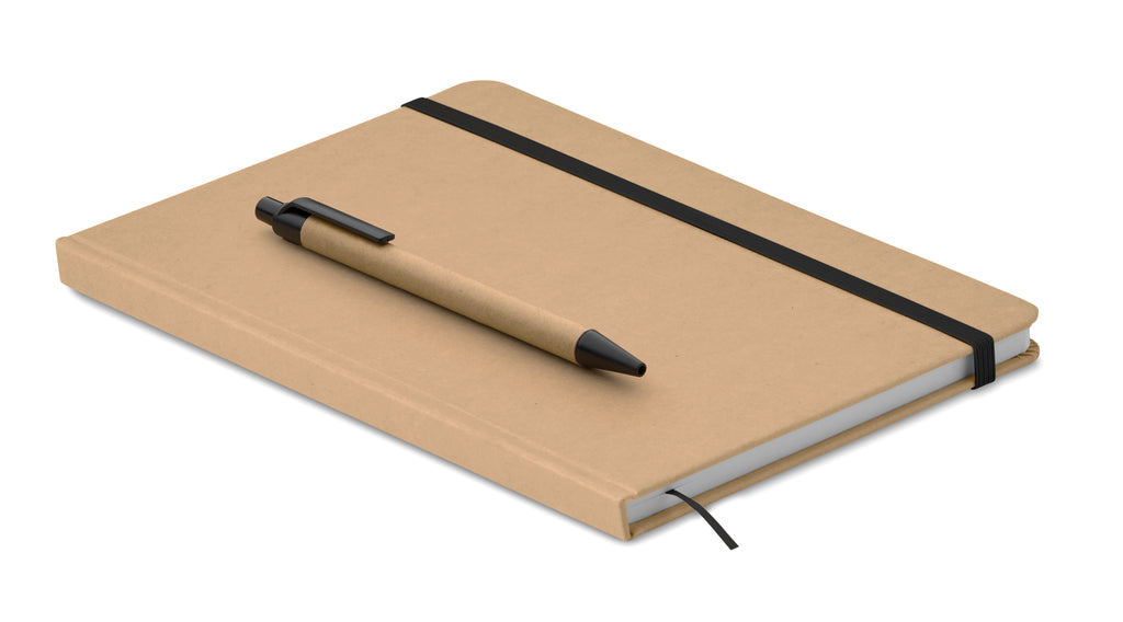CARATIL Recycled A5 Hardcover Notebook with Pen
