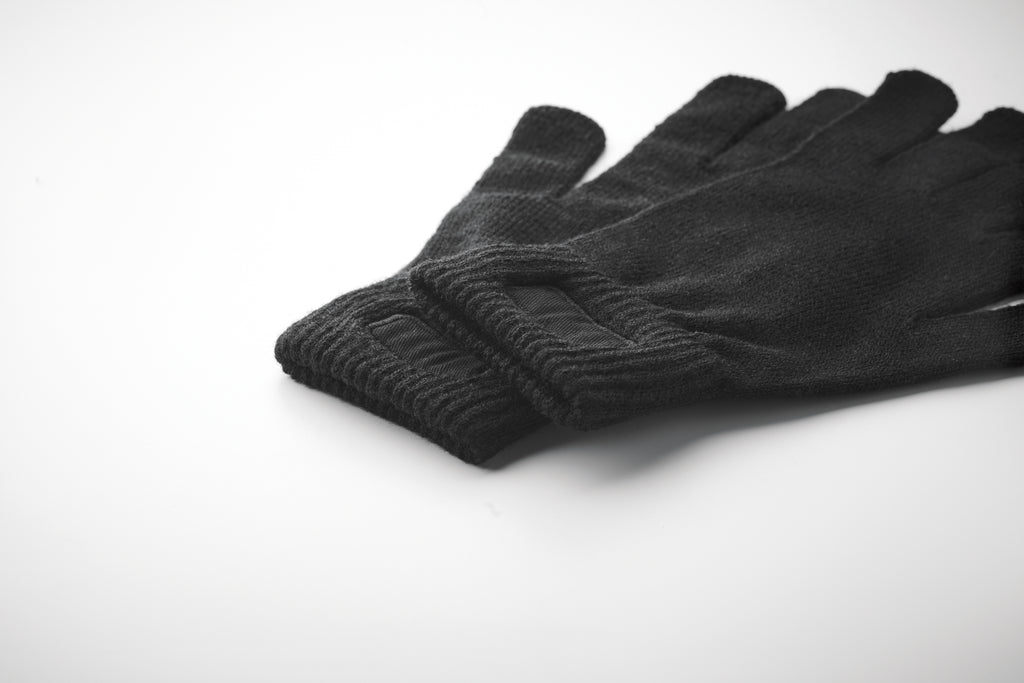 HANDNIT Knitted RPET Gloves with Decoration Patch