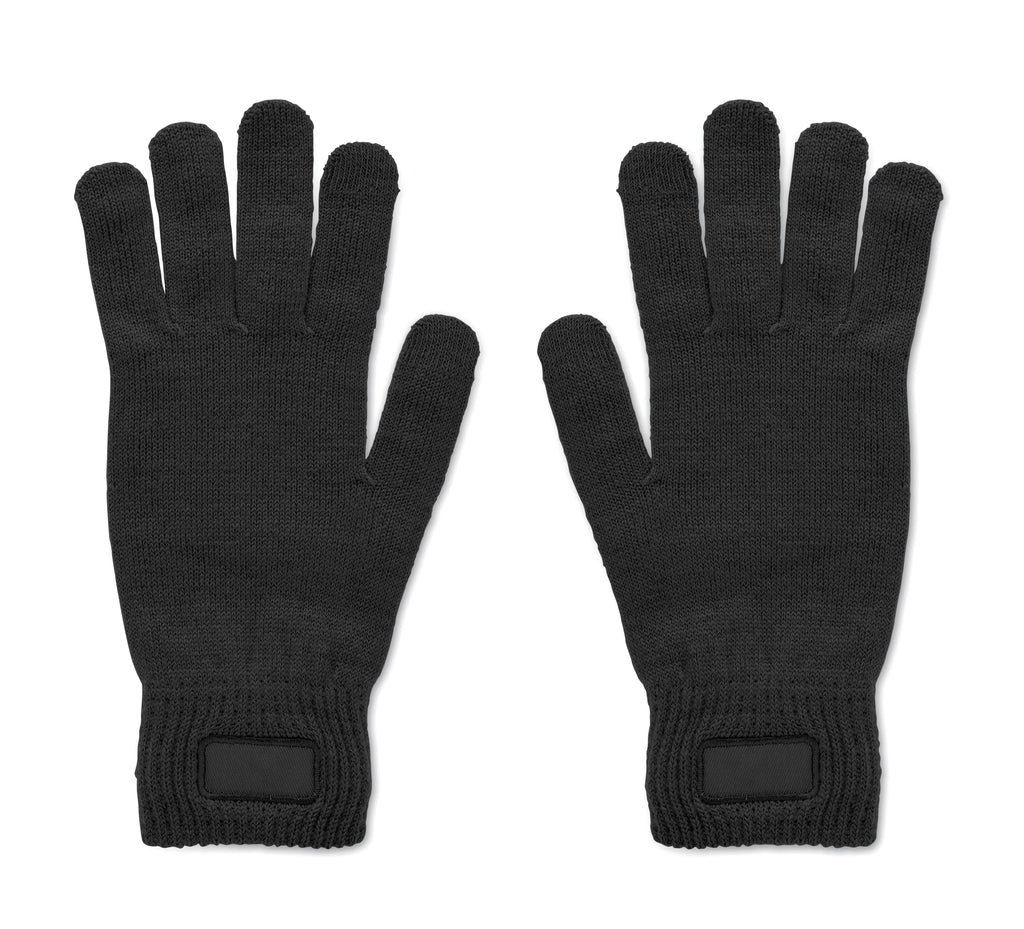 HANDNIT Knitted RPET Gloves with Decoration Patch