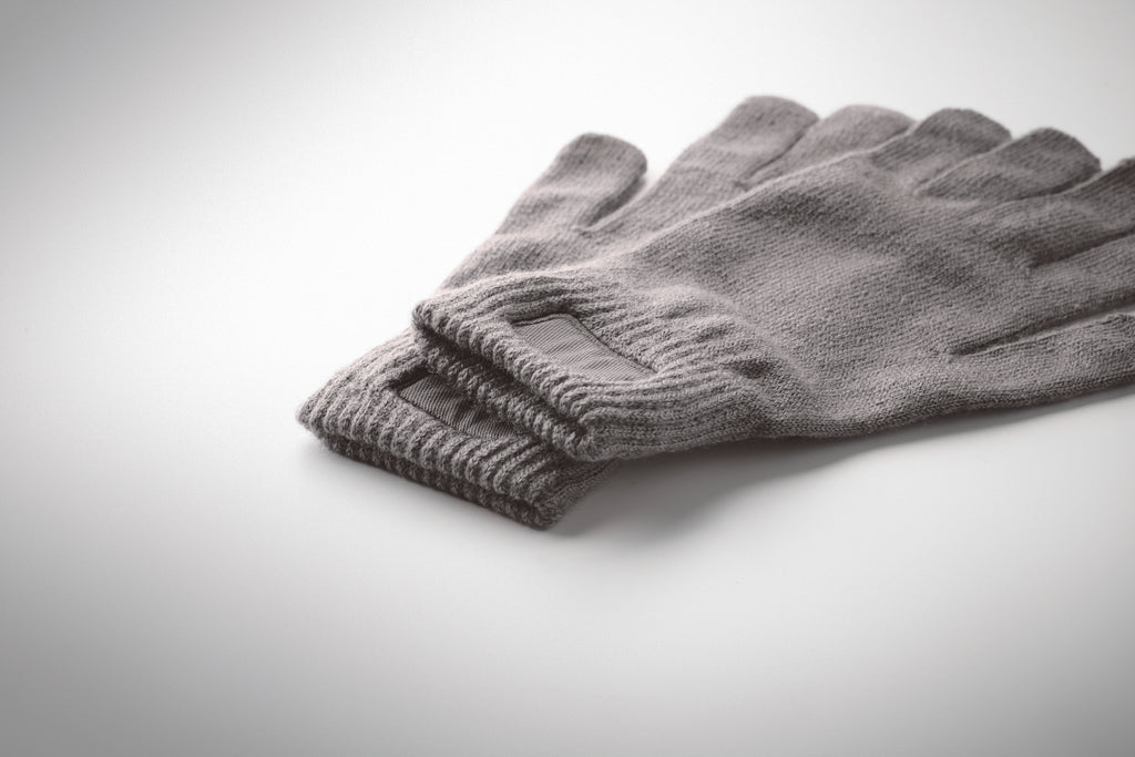 HANDNIT Knitted RPET Gloves with Decoration Patch