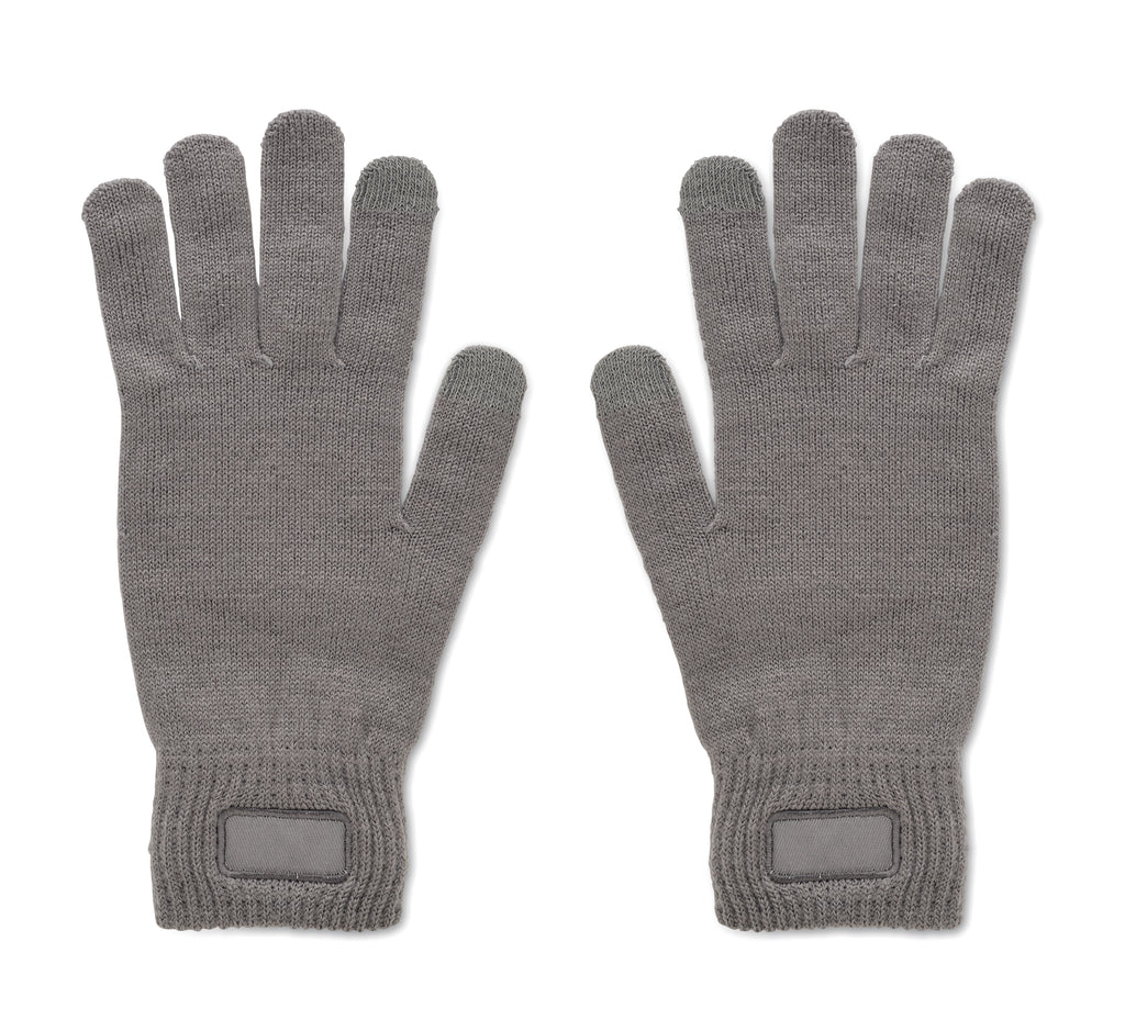 HANDNIT Knitted RPET Gloves with Decoration Patch
