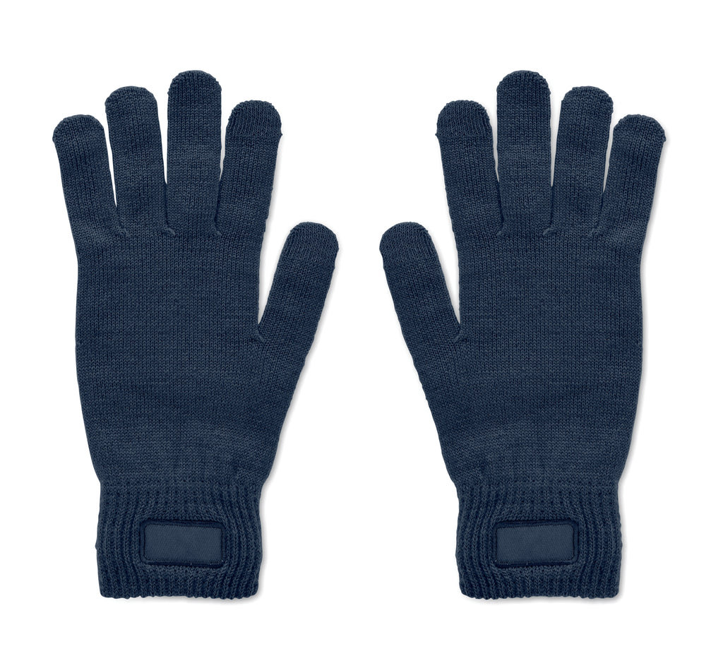 HANDNIT Knitted RPET Gloves with Decoration Patch