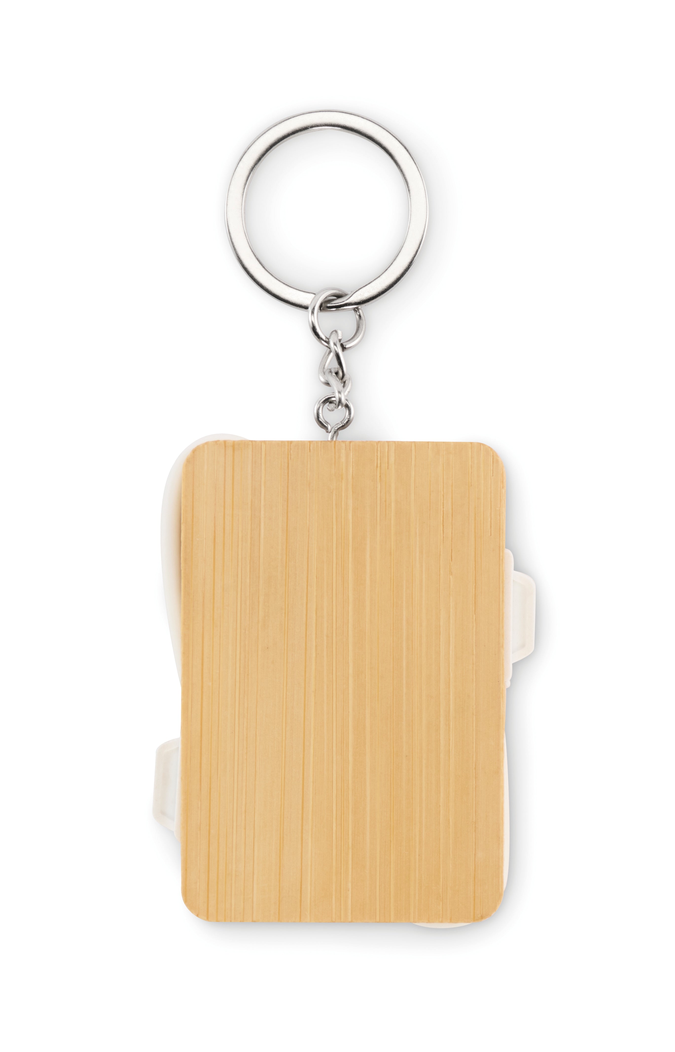 BUPOW Bamboo Key Ring Charging Cable