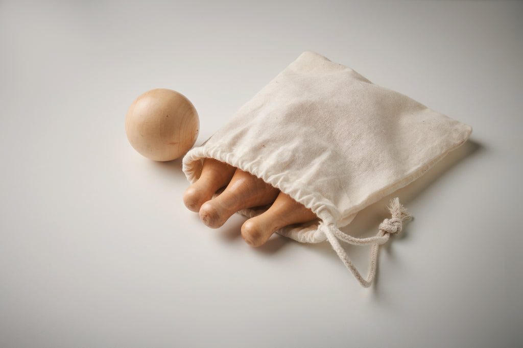 BOLITO Mini Pine Wood Bowling Set