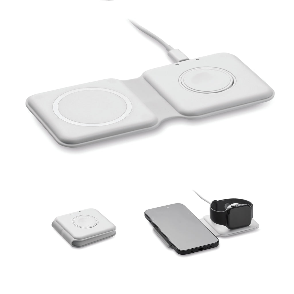 FLIP 2-in-1 Foldable Wireless Charging Station 15W