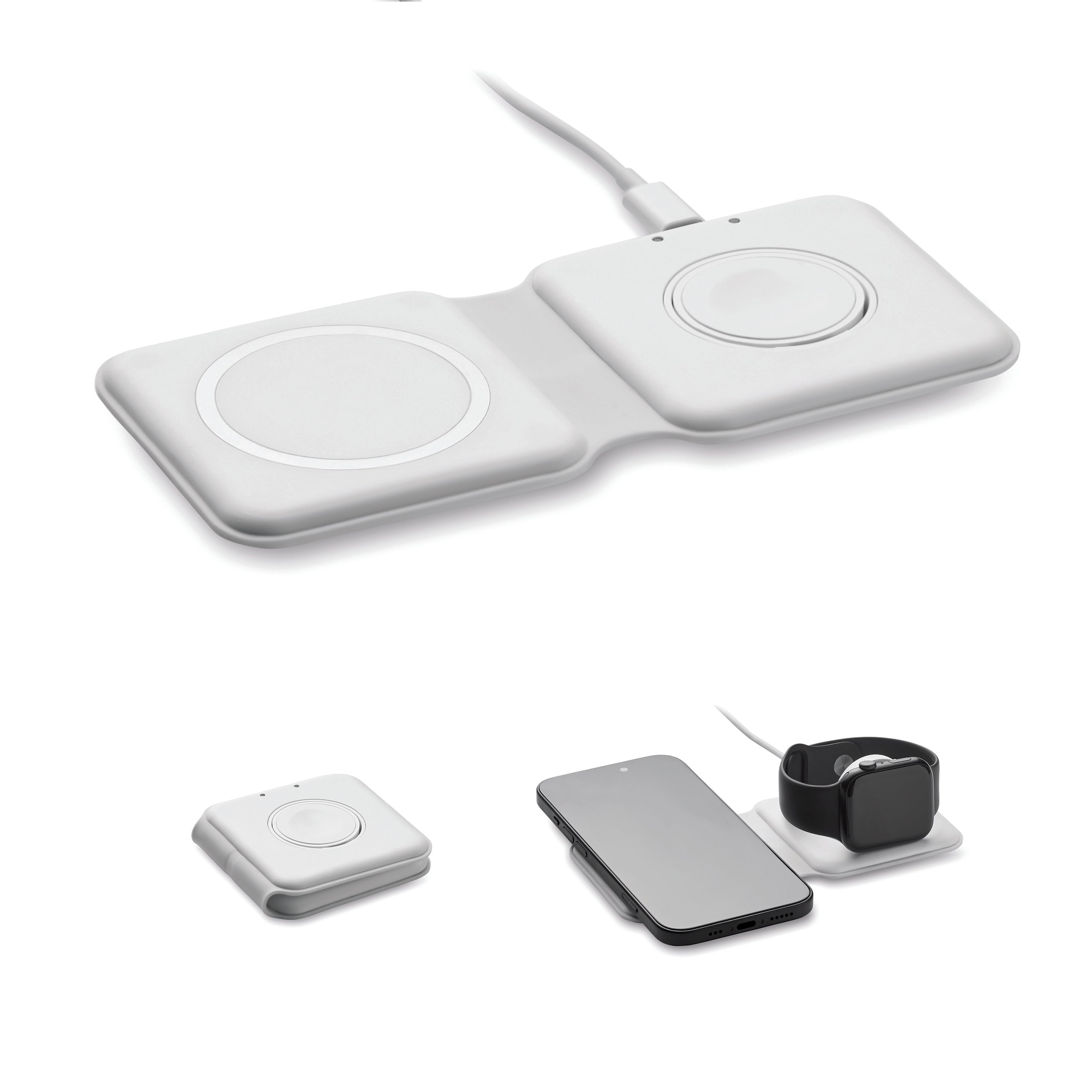 FLIP 2-in-1 Foldable Wireless Charging Station 15W