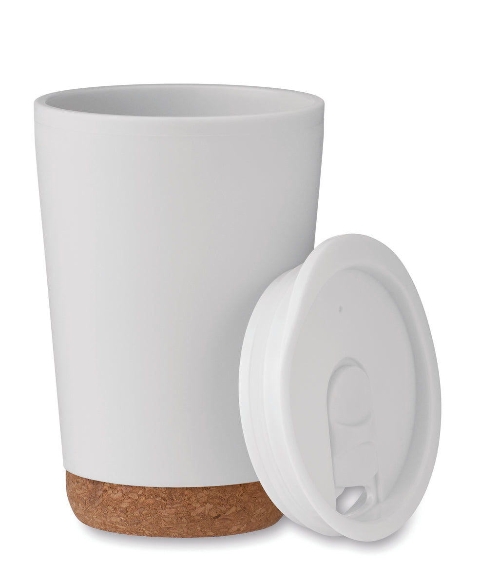 CO Double Wall Tumbler with Cork Base 300ml