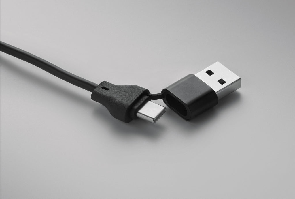 BULE Bamboo 4-in-1 Charging Cable Keyring