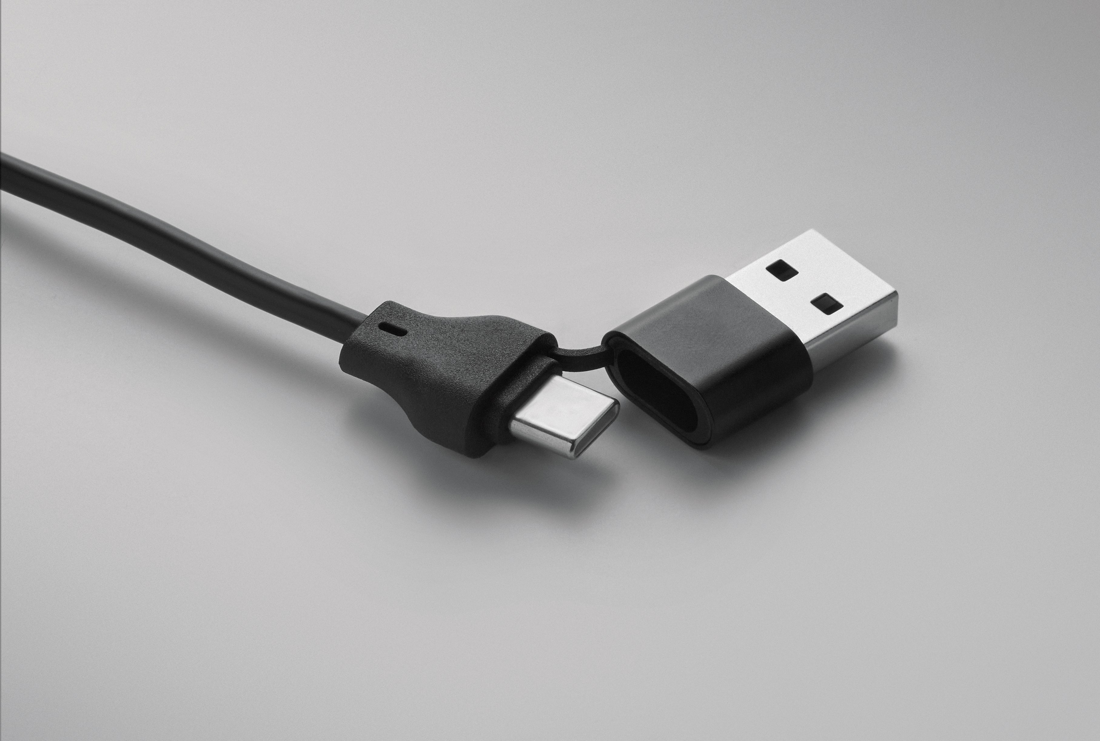 BULE Bamboo 4-in-1 Charging Cable Keyring