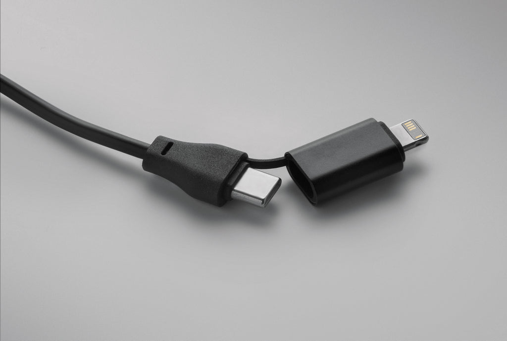 BULE Bamboo 4-in-1 Charging Cable Keyring