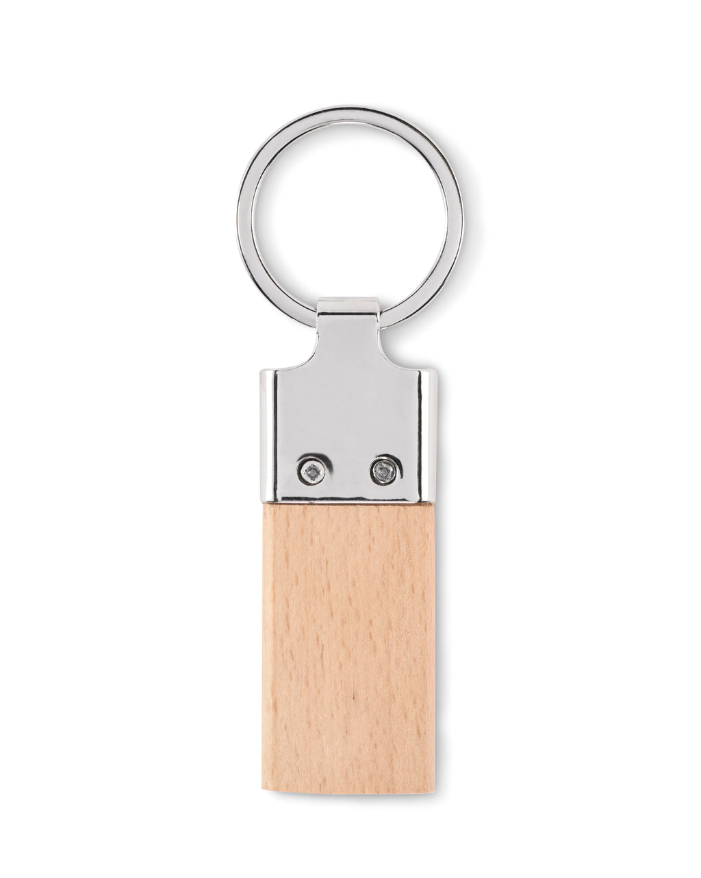 Llaving Beech Wood and Metal Key Ring