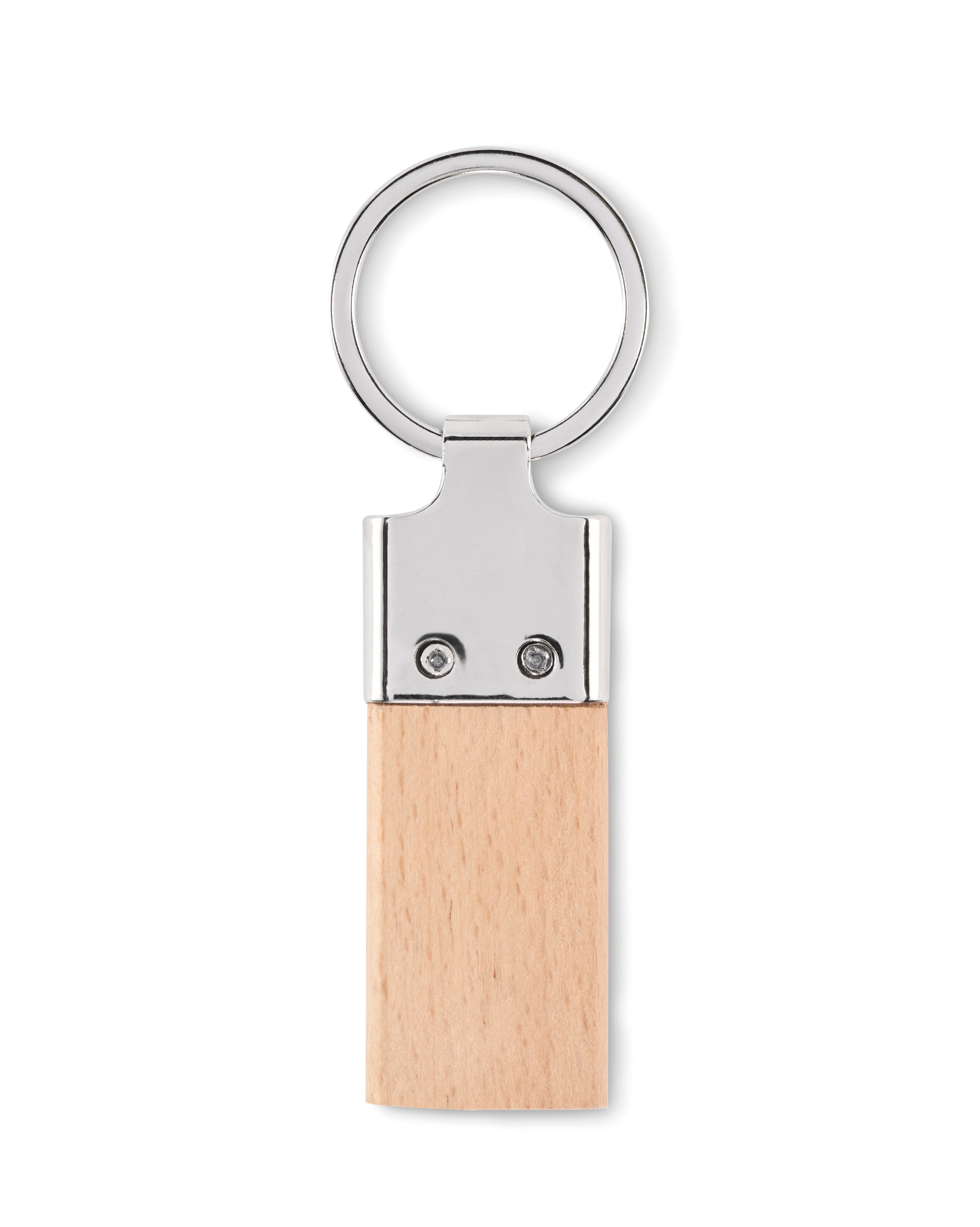 Llaving Beech Wood and Metal Key Ring