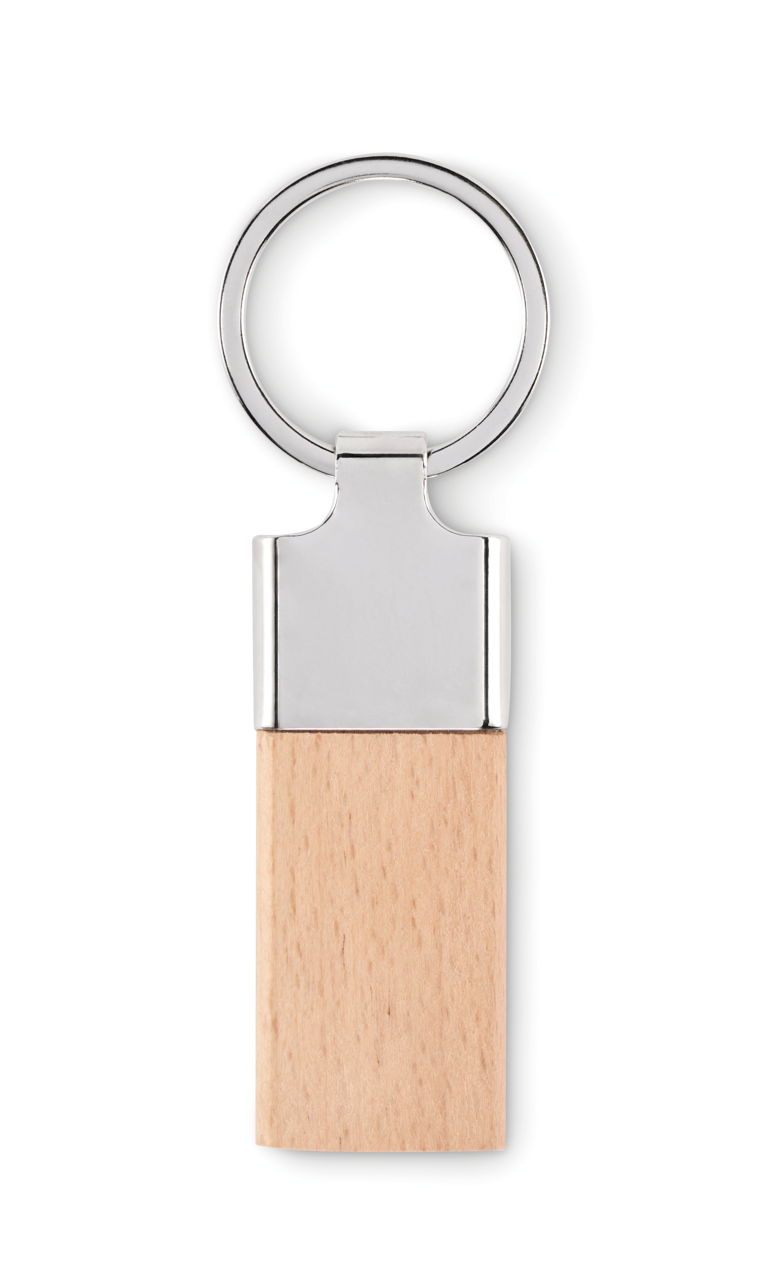 Llaving Beech Wood and Metal Key Ring