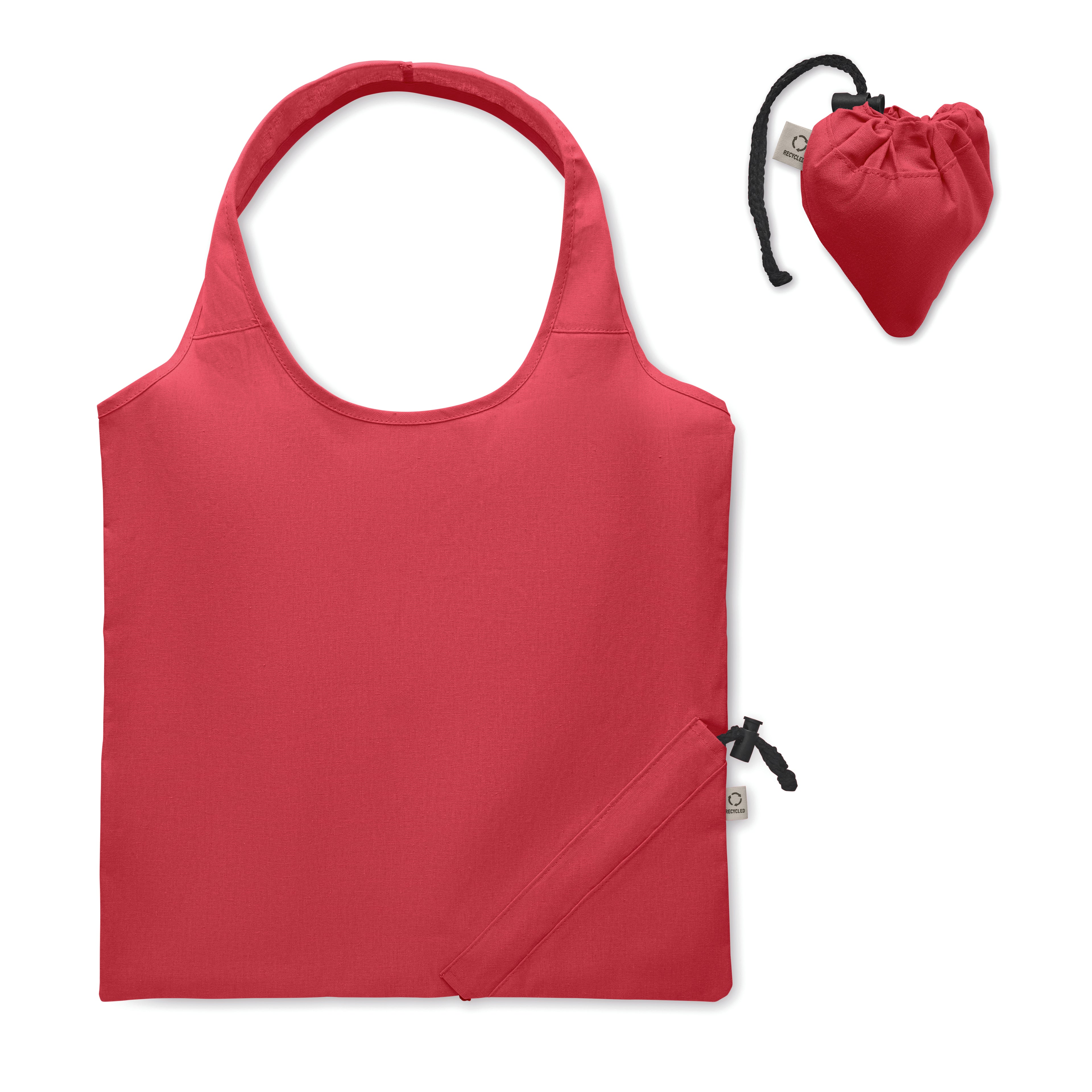 Carrie Colour Foldable Recycled Cotton Shopping Bag