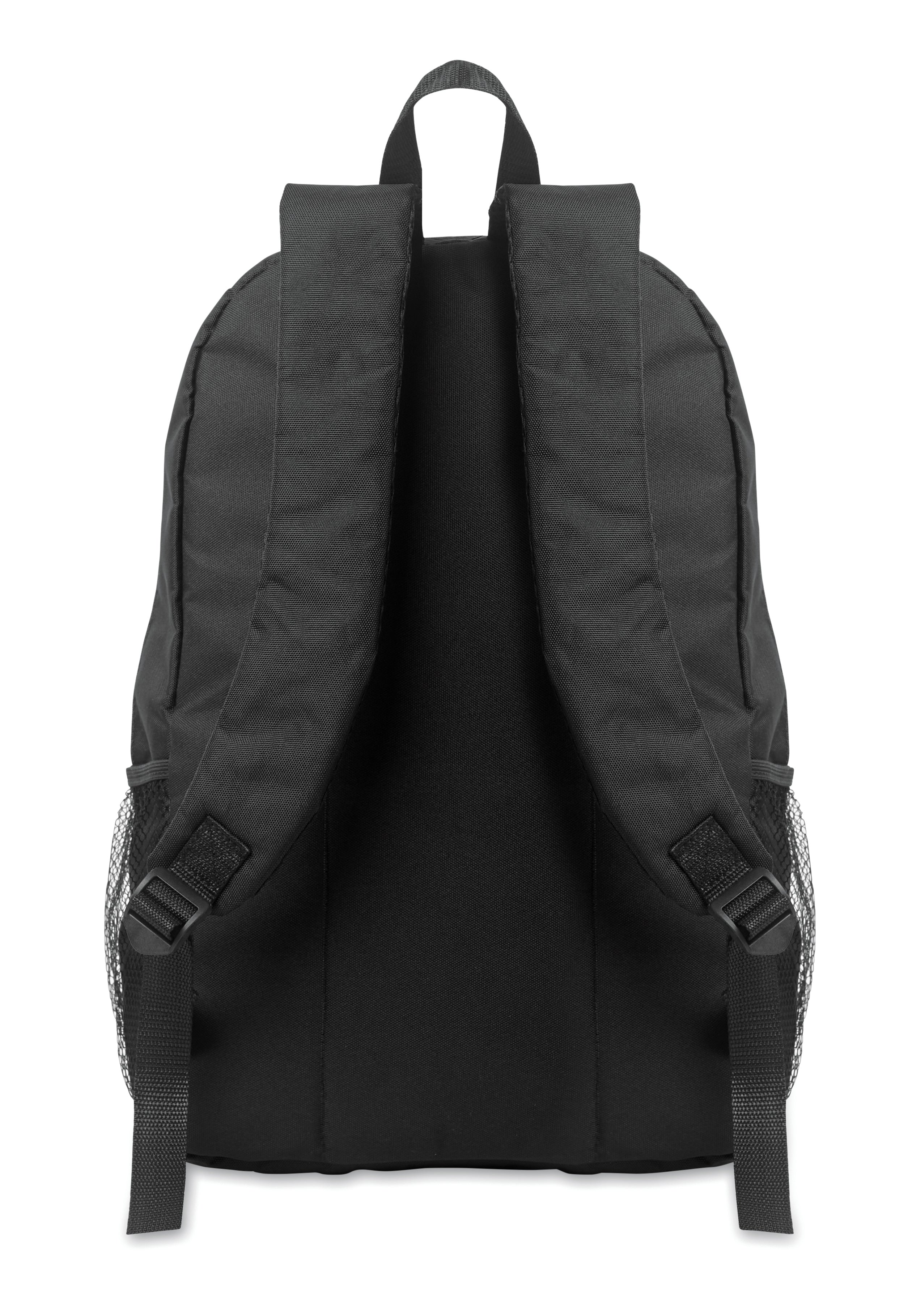HIGE 600D RPET Polyester Backpack with Mesh Pockets