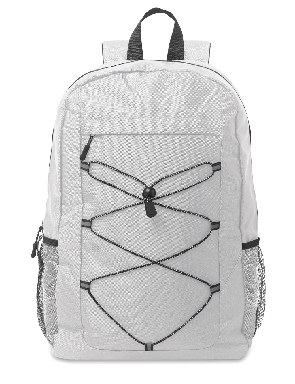 HIGE 600D RPET Polyester Backpack with Mesh Pockets