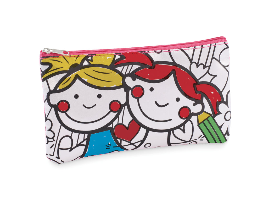 KIDDO Pencil Case with 4 Colouring Markers