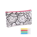 KIDDO Pencil Case with 4 Colouring Markers