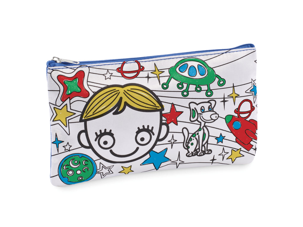 KIDDO Pencil Case with 4 Colouring Markers