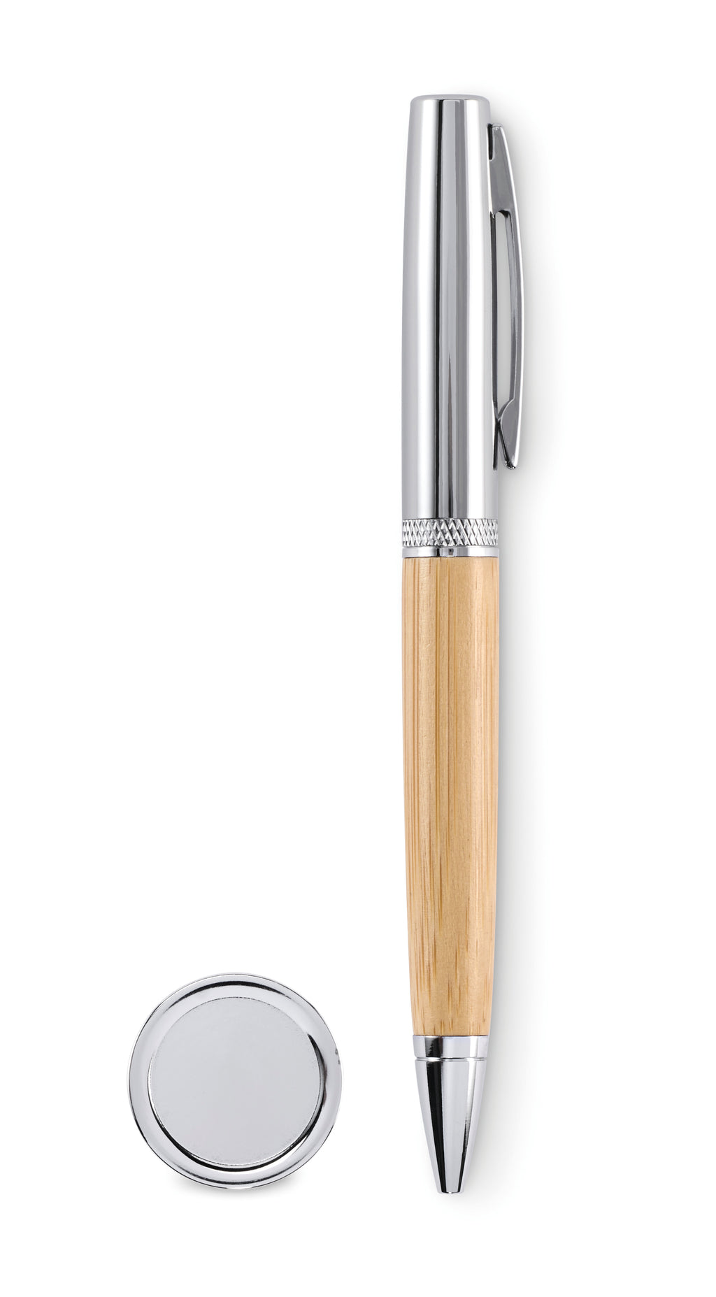 SIDEN Metal Twist Pen with Bamboo Tube