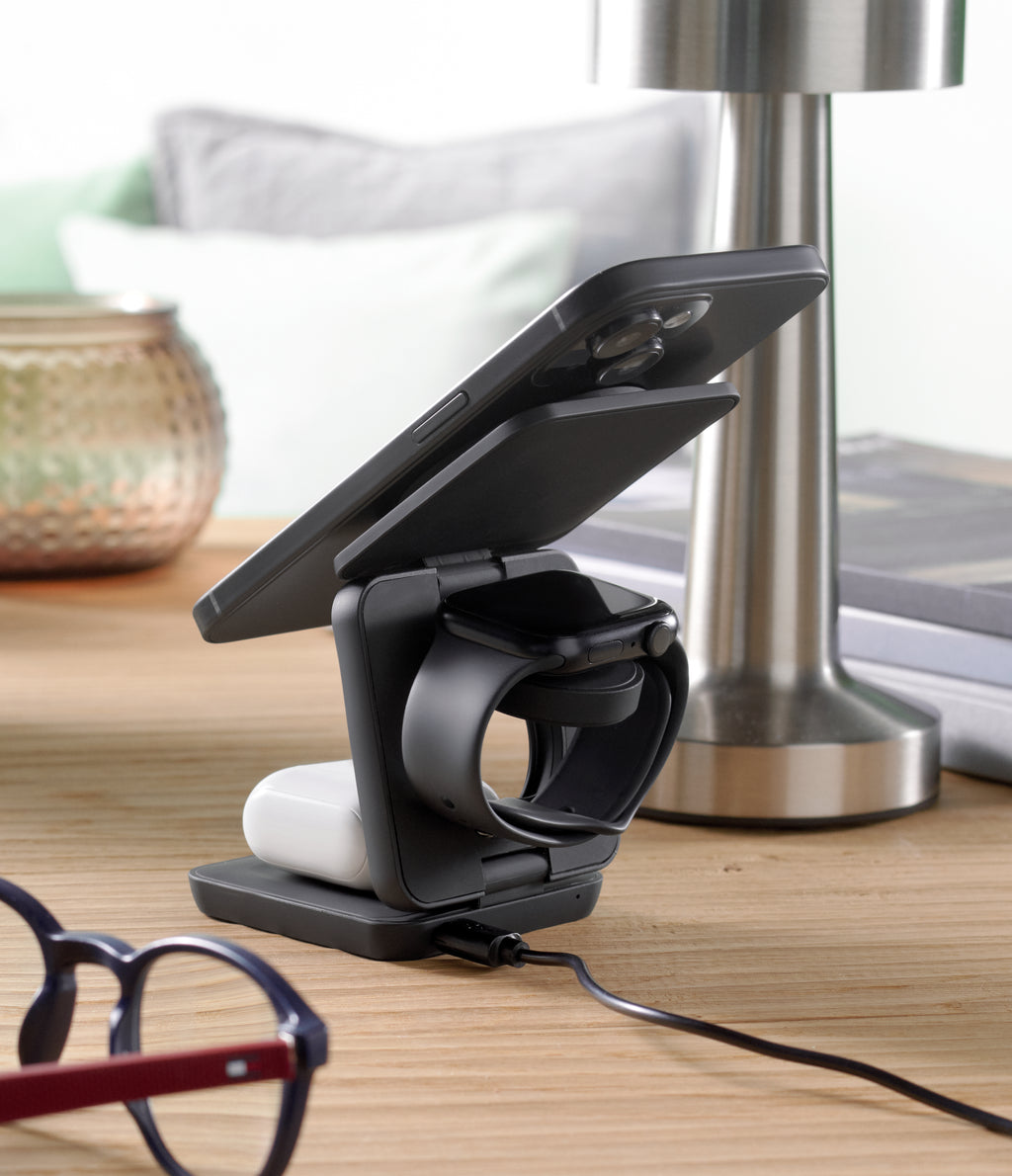 NETICA 3-in-1 Foldable Wireless Charging Station