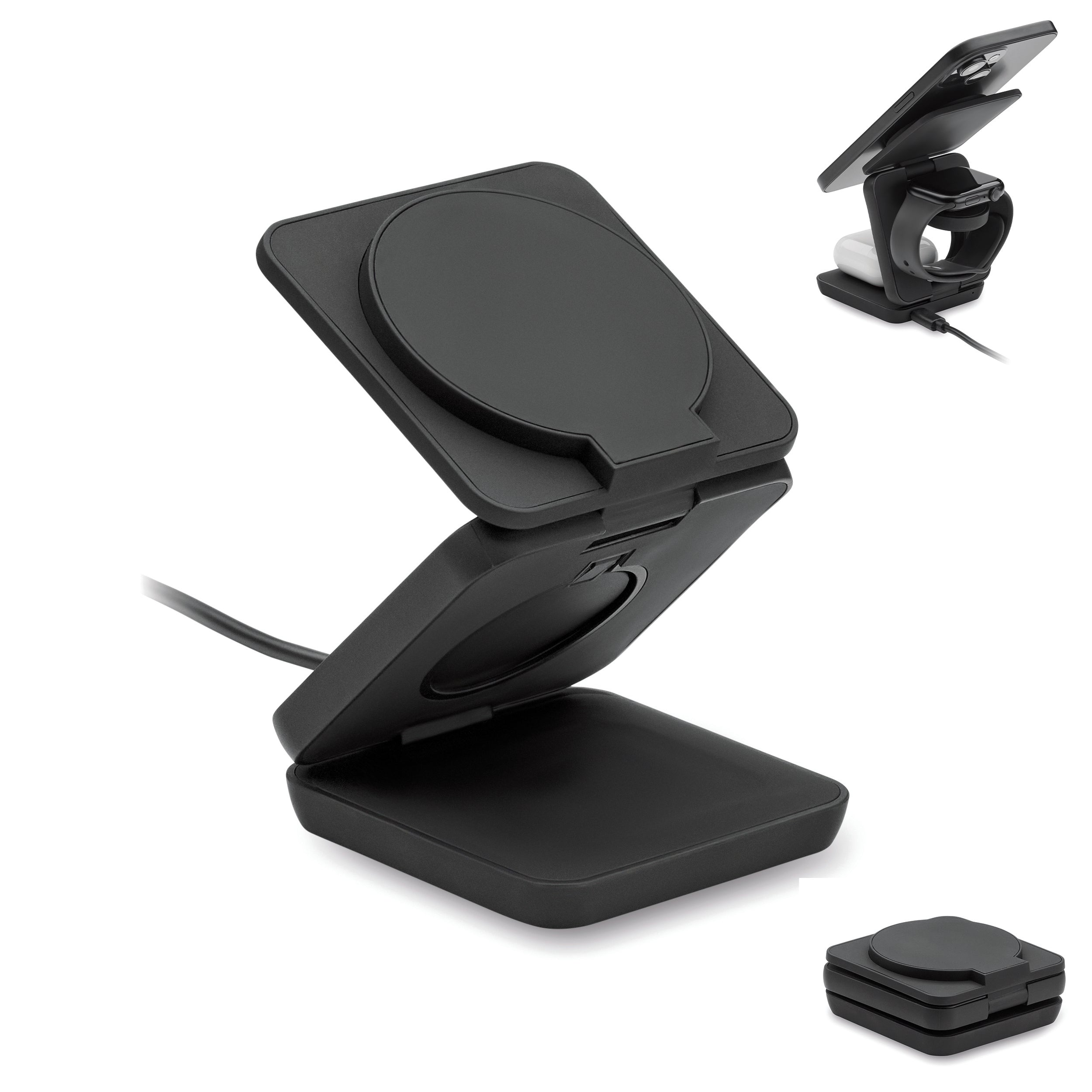 NETICA 3-in-1 Foldable Wireless Charging Station