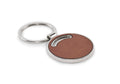 LIRCLE Round Metal Keyring with Recycled PU Inlay