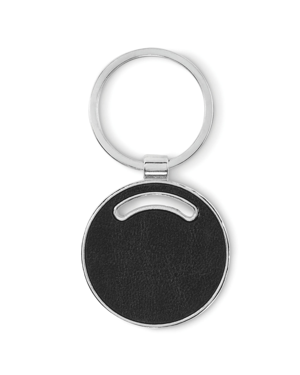 LIRCLE Round Metal Keyring with Recycled PU Inlay