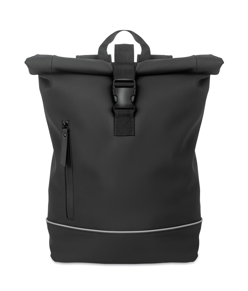 LAPTOSA 15" Roll Top PU Laptop Backpack
