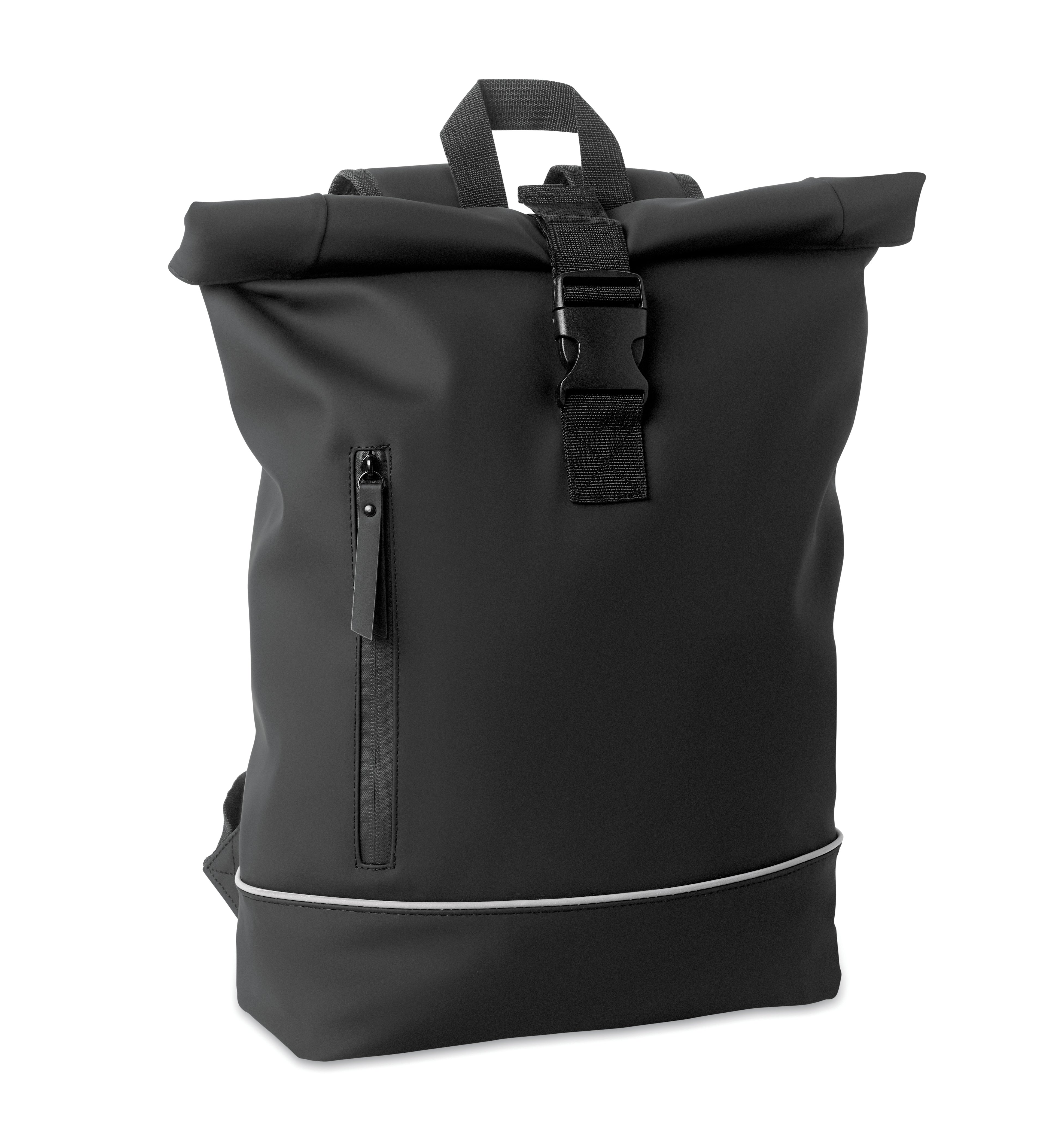 LAPTOSA 15" Roll Top PU Laptop Backpack