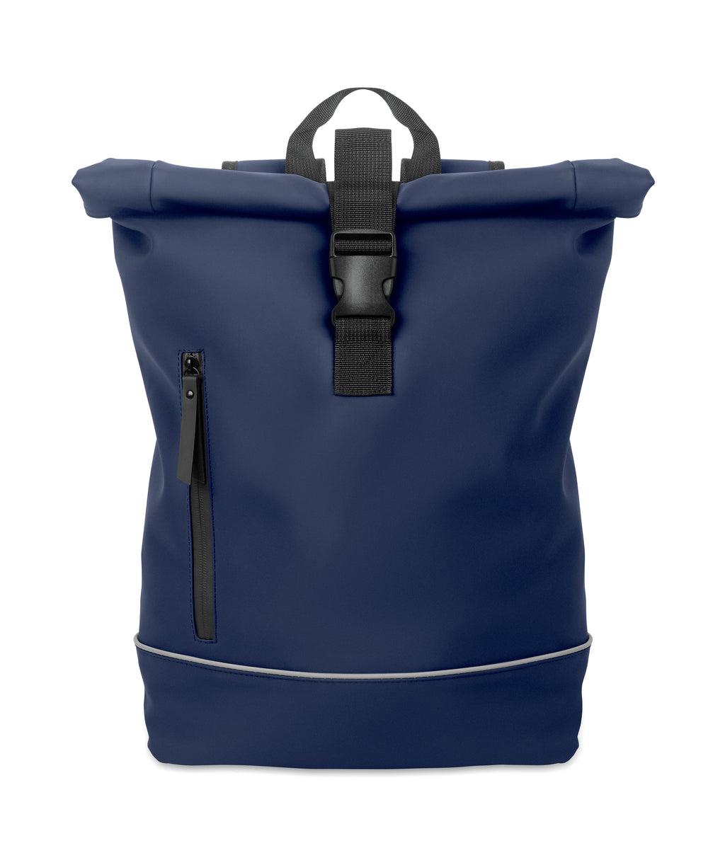 LAPTOSA 15" Roll Top PU Laptop Backpack