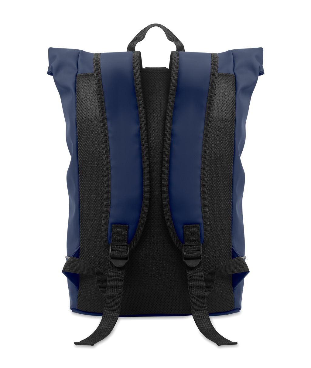 LAPTOSA 15" Roll Top PU Laptop Backpack