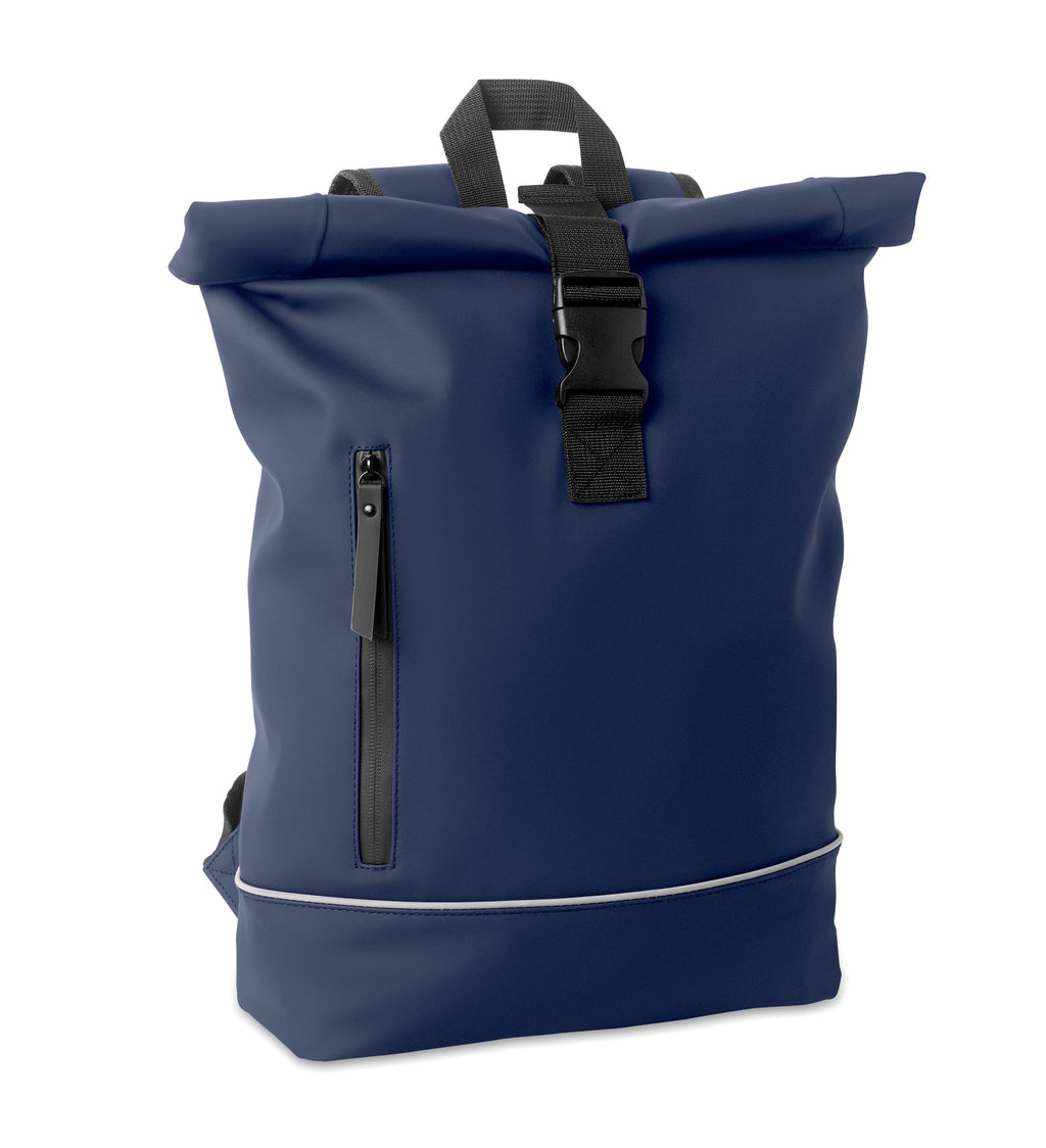 LAPTOSA 15" Roll Top PU Laptop Backpack
