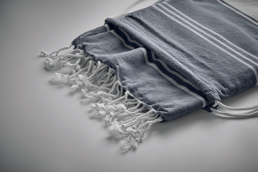 HAMMA Hammam Beach Towel with Drawstring Bag