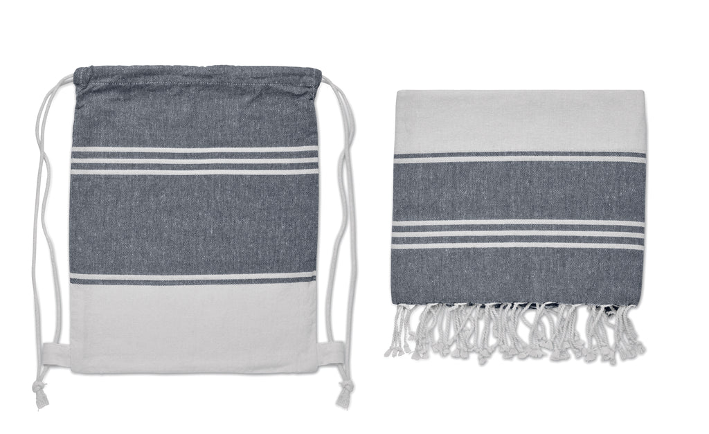 HAMMA Hammam Beach Towel with Drawstring Bag