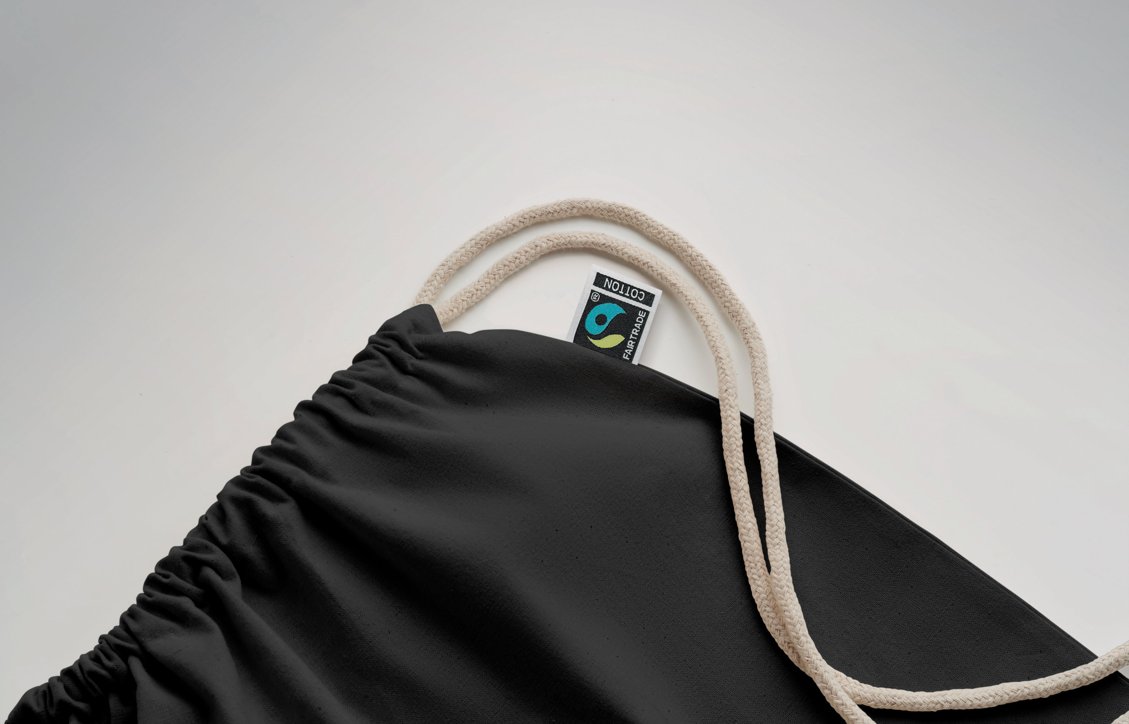 OSOLE DRAW COLOUR Fairtrade Cotton Drawstring Bag