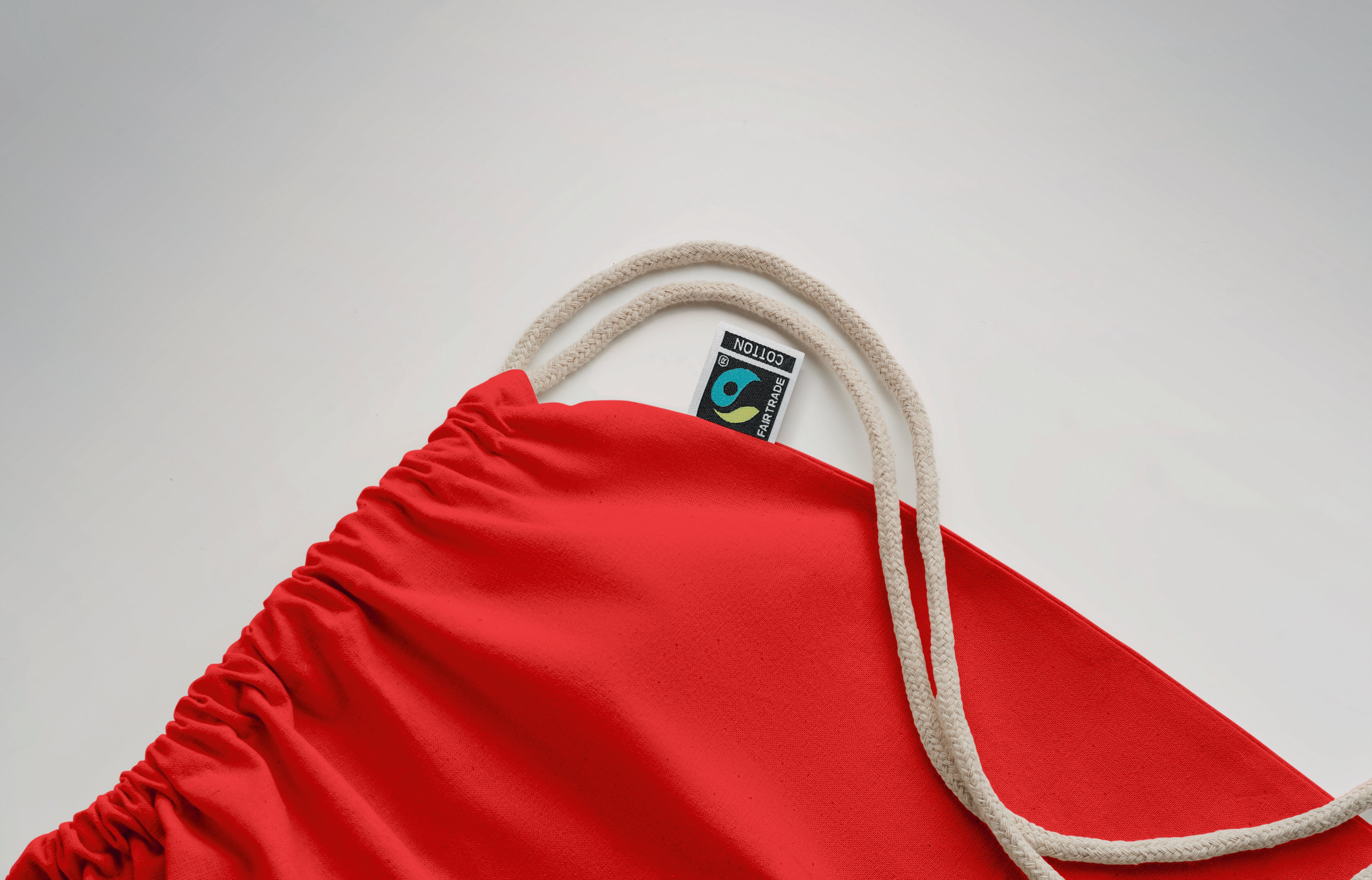 OSOLE DRAW COLOUR Fairtrade Cotton Drawstring Bag