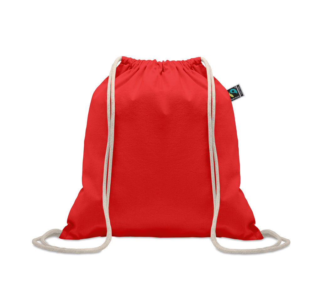 OSOLE DRAW COLOUR Fairtrade Cotton Drawstring Bag