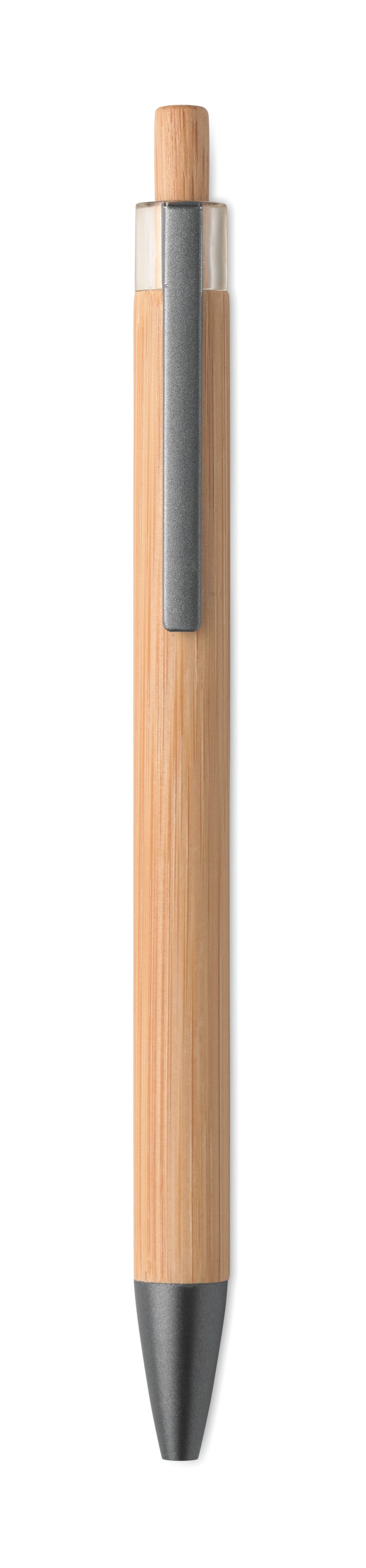 ITEA Push Button Bamboo Pen with Clip