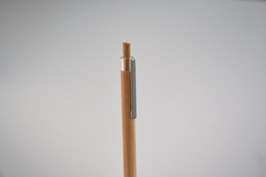 ITEA Push Button Bamboo Pen with Clip