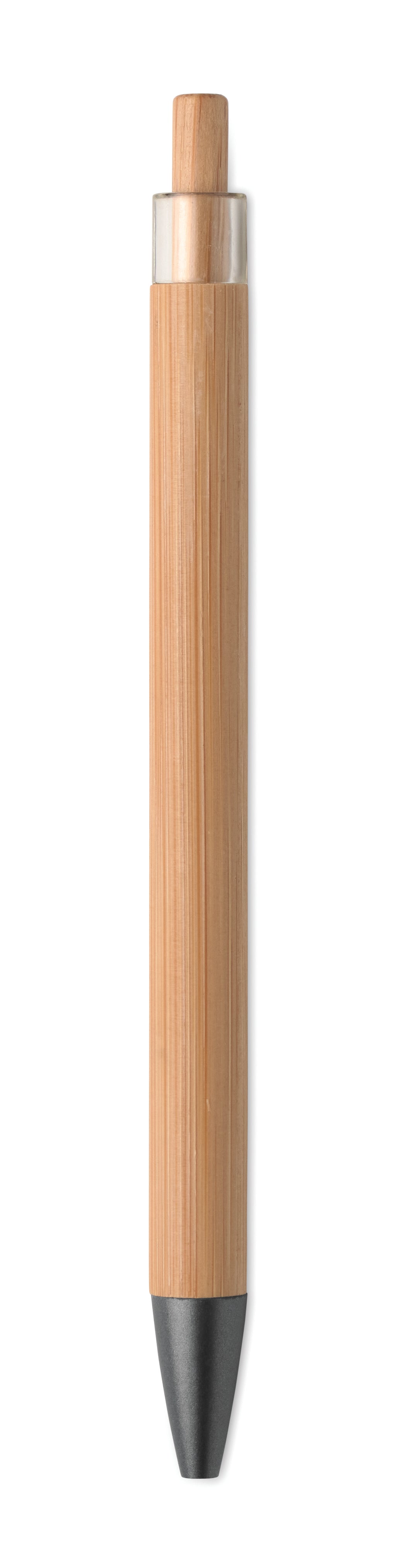 ITEA Push Button Bamboo Pen with Clip