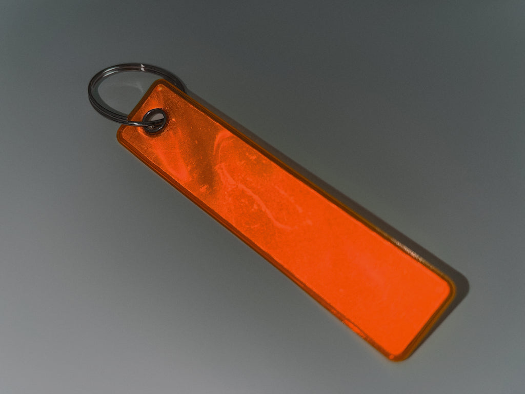 KEYFLECT Reflective Remove Before Flight PVC Key Ring