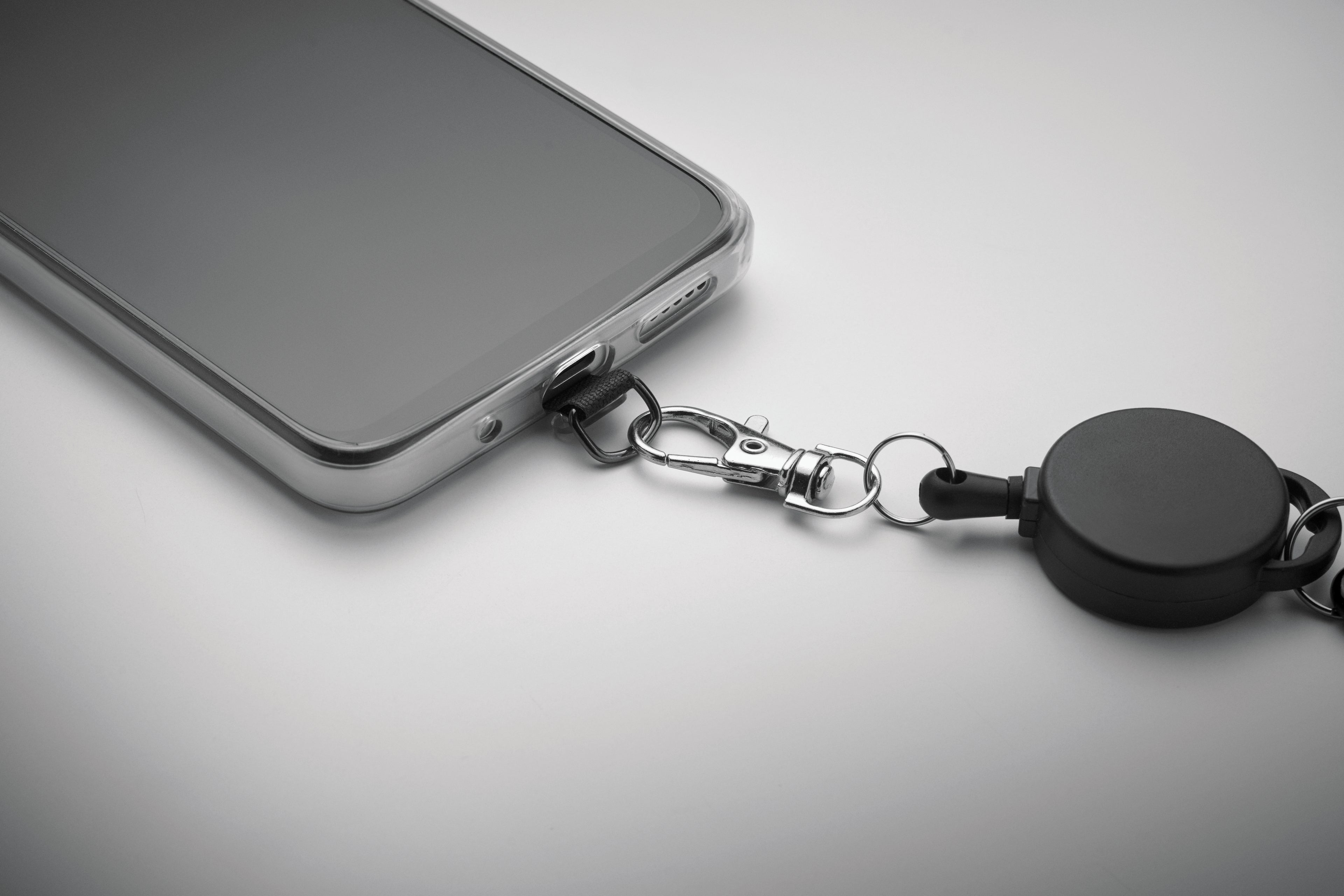RETRO Retractable Phone Holder with Carabiner Clip