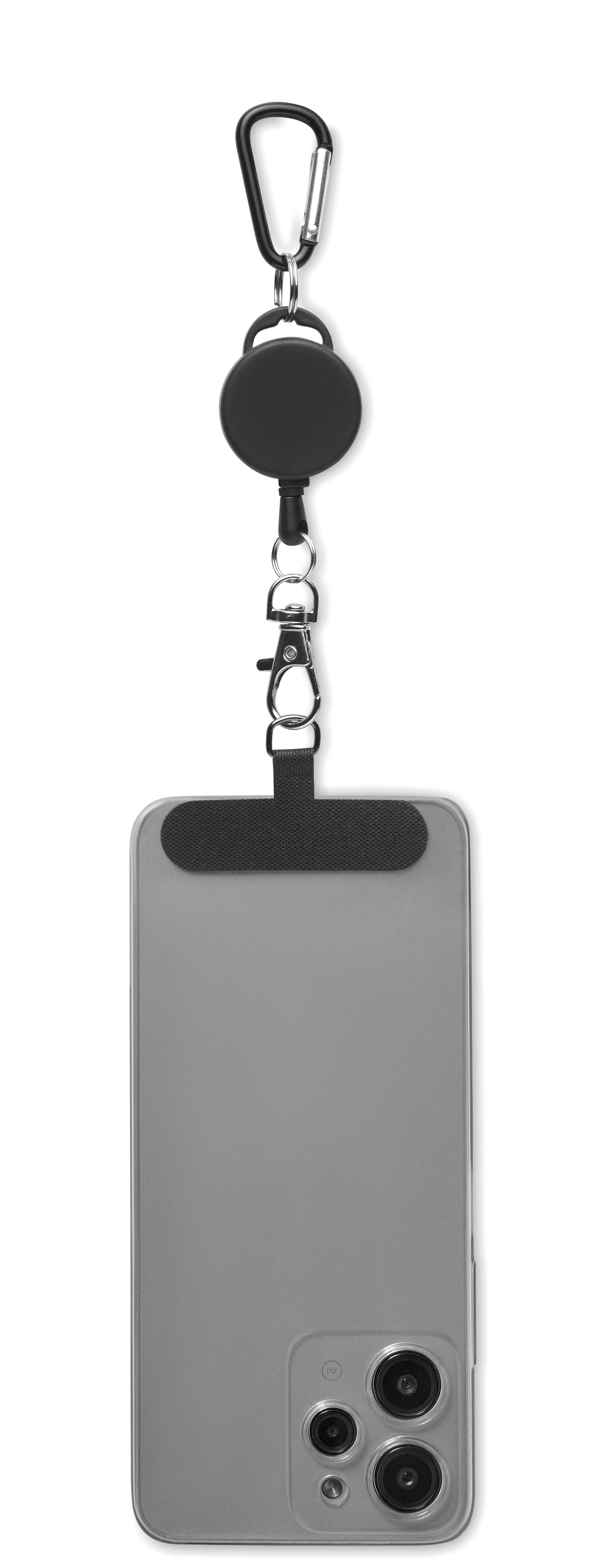 RETRO Retractable Phone Holder with Carabiner Clip