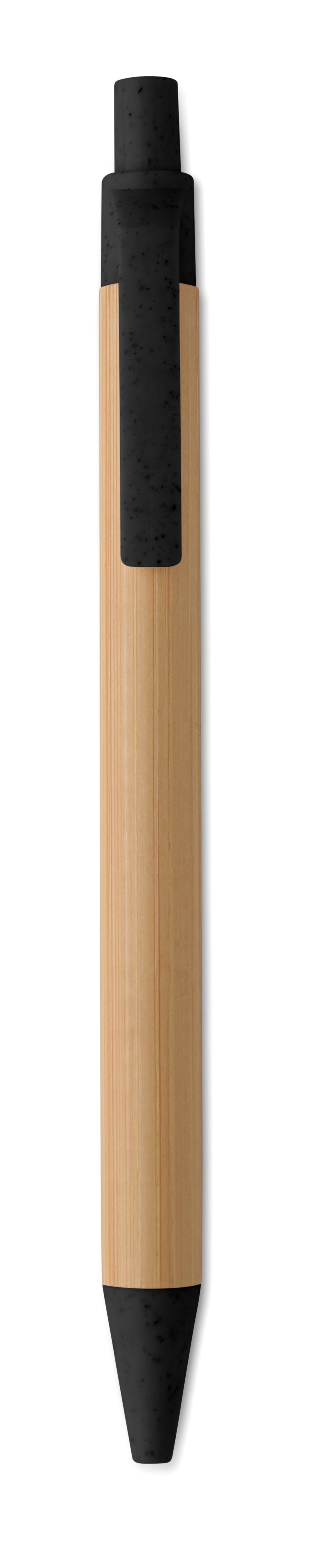 ITEA COLOUR Push Button Bamboo Ballpoint Pen