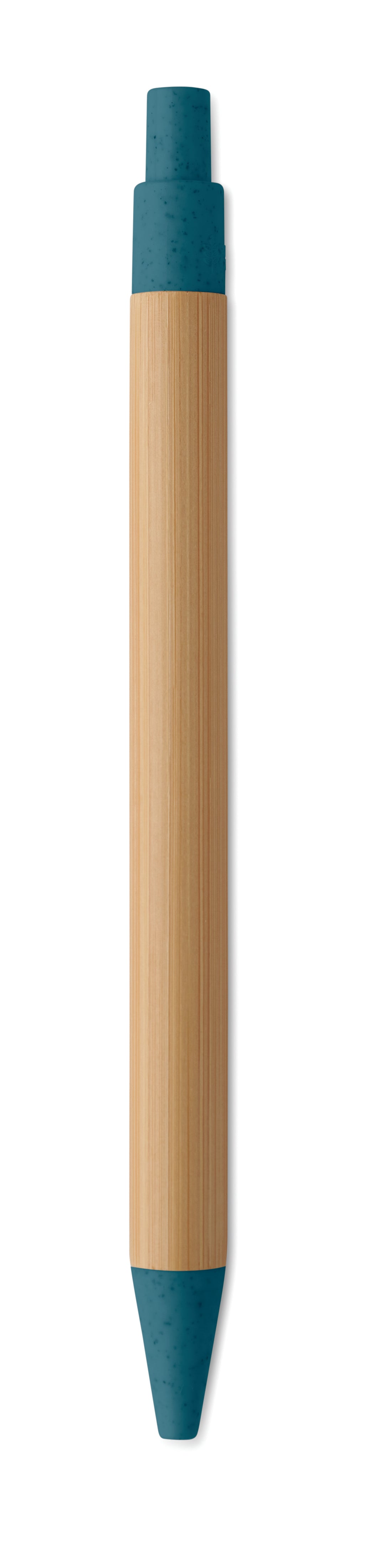 ITEA COLOUR Push Button Bamboo Ballpoint Pen