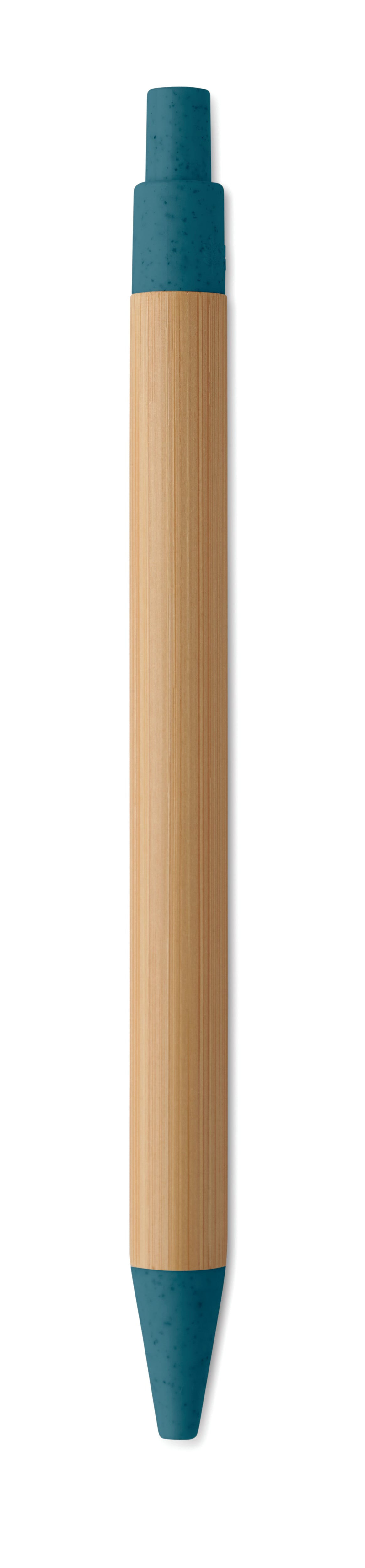 ITEA COLOUR Push Button Bamboo Ballpoint Pen