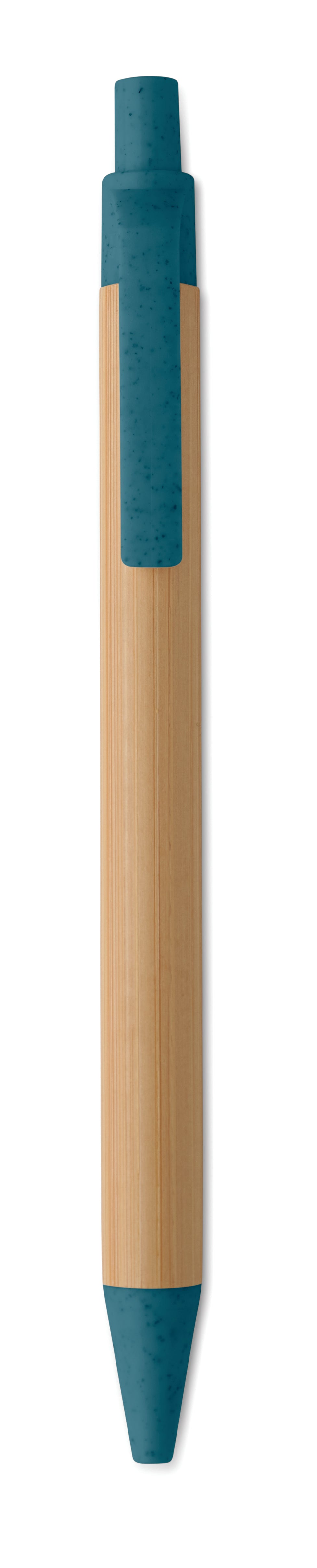 ITEA COLOUR Push Button Bamboo Ballpoint Pen