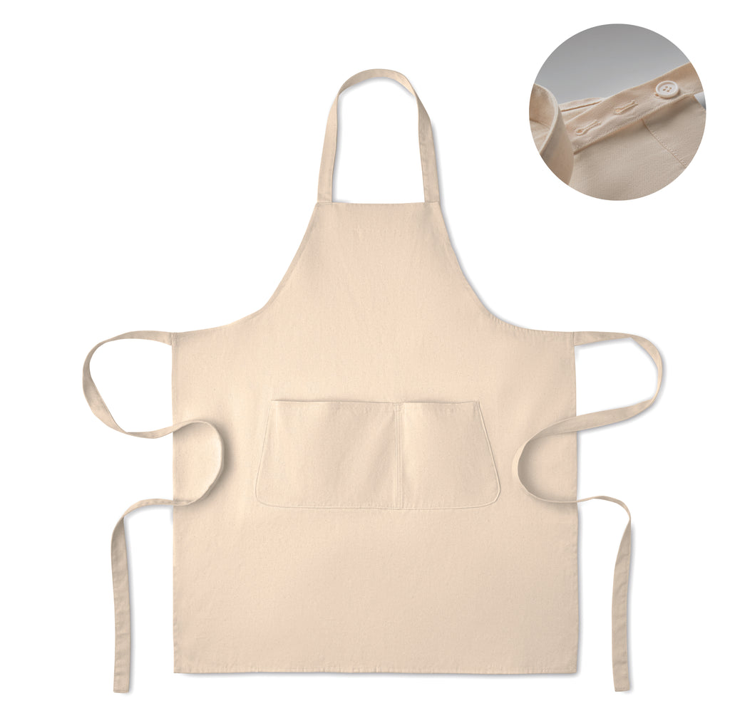 Gamma Organic Cotton Bib Apron with Pocket