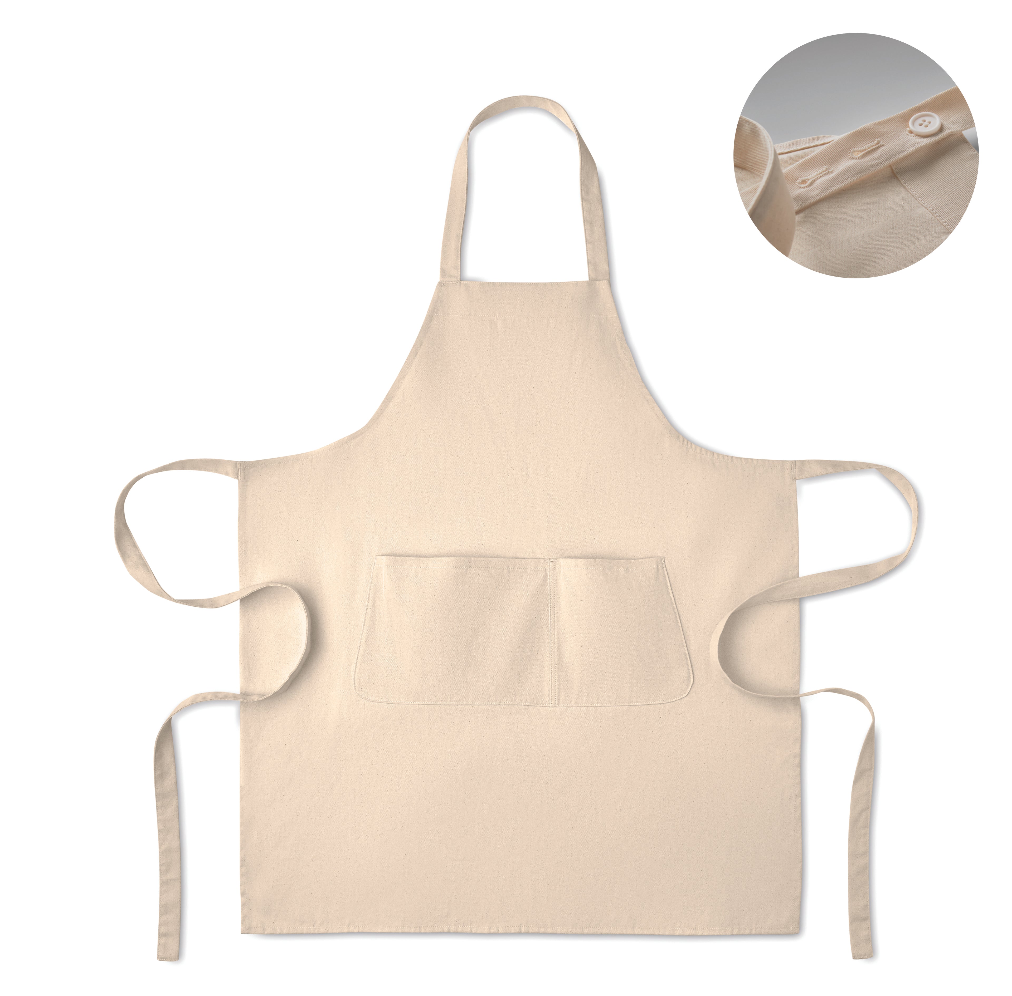 Gamma Organic Cotton Bib Apron with Pocket